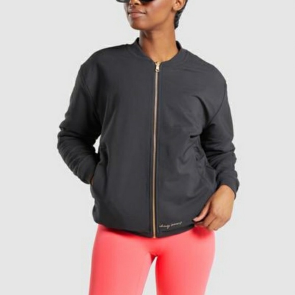 Whitney Simmons Gymshark Bomber Jacket
